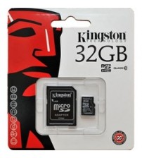 Kingston SDHC SD kaart 32GB + adapter (Class 4)